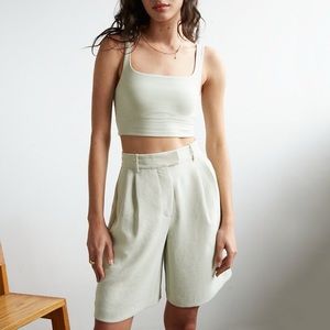 Aritzia White Limerick Shorts